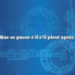 Question : Que se passe-t-il s’il pleut après la gunite ?